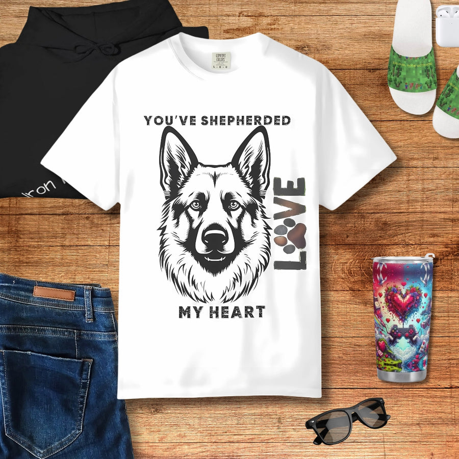 Shepherd Dog T-shirt - Cozy Unisex Tee, Pet Lover Gift - Iron Phoenix GHG