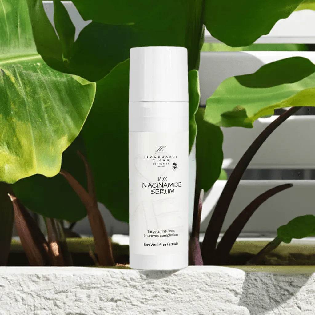 10% Niacinamide Serum 1oz, Pore-Minimizing, Calm Skin - Iron Phoenix GHG