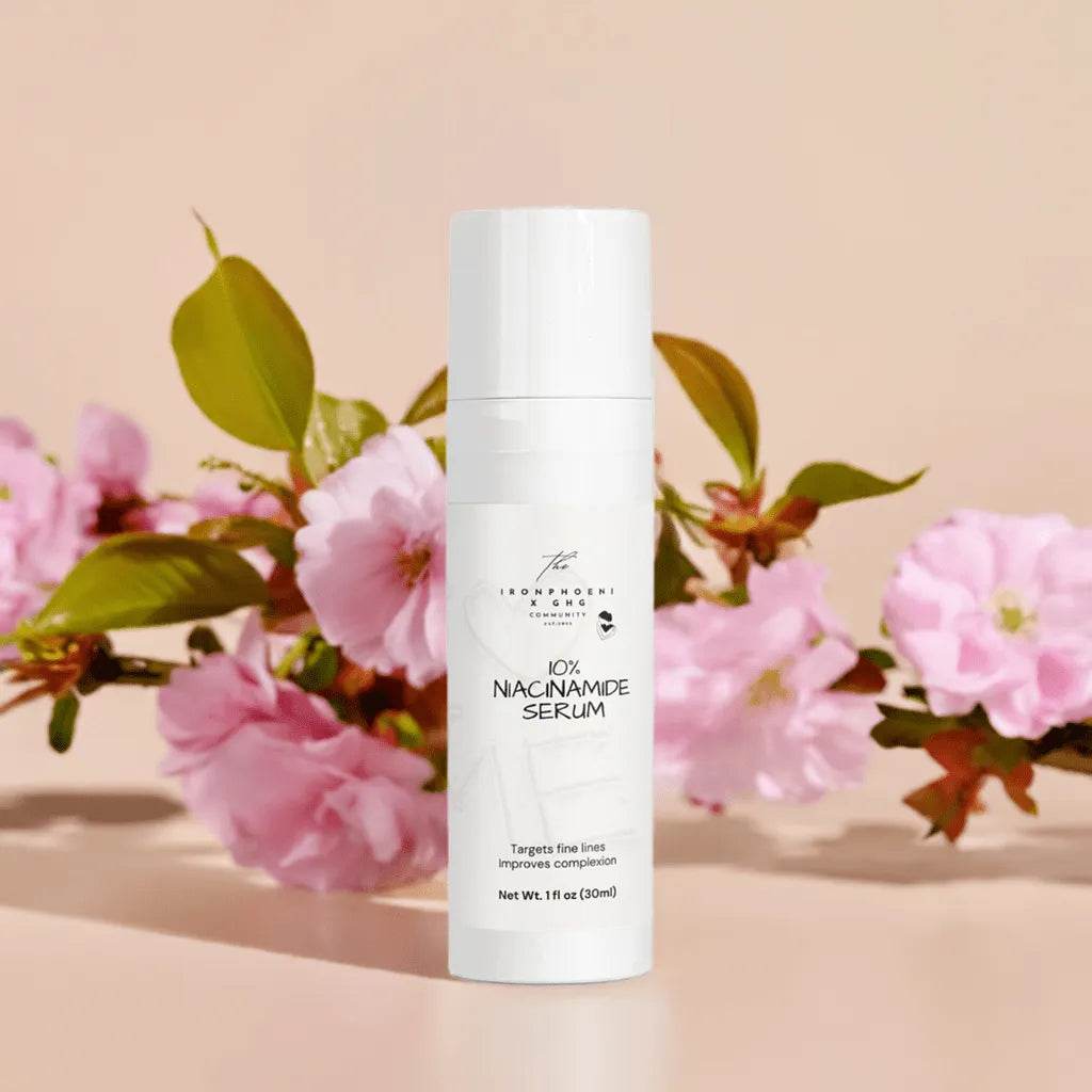 10% Niacinamide Serum 1oz, Pore-Minimizing, Calm Skin - Iron Phoenix GHG