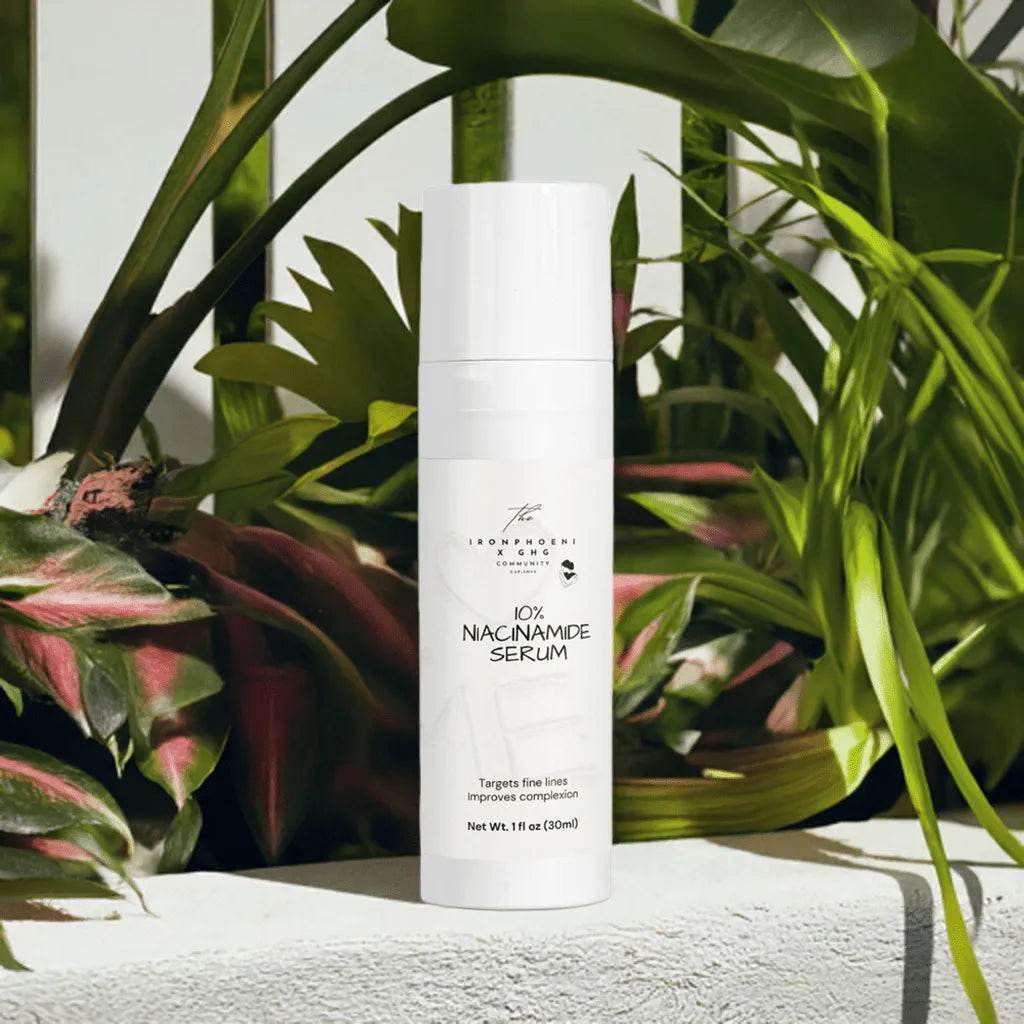 10% Niacinamide Serum 1oz, Pore-Minimizing, Calm Skin - Iron Phoenix GHG