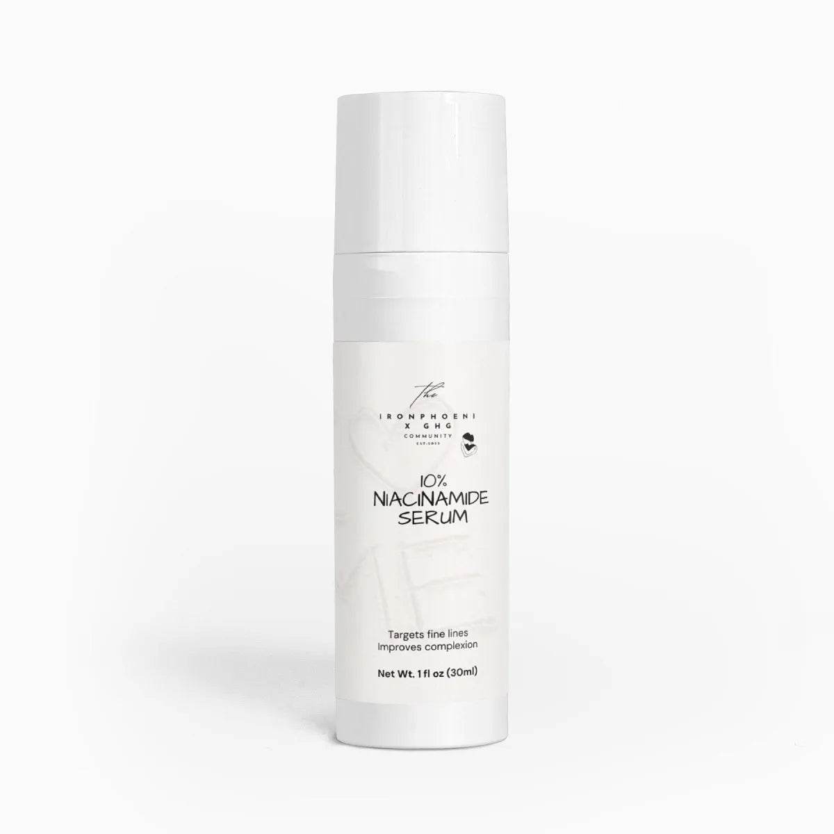 10% Niacinamide Serum 1oz, Pore-Minimizing, Calm Skin - Iron Phoenix GHG