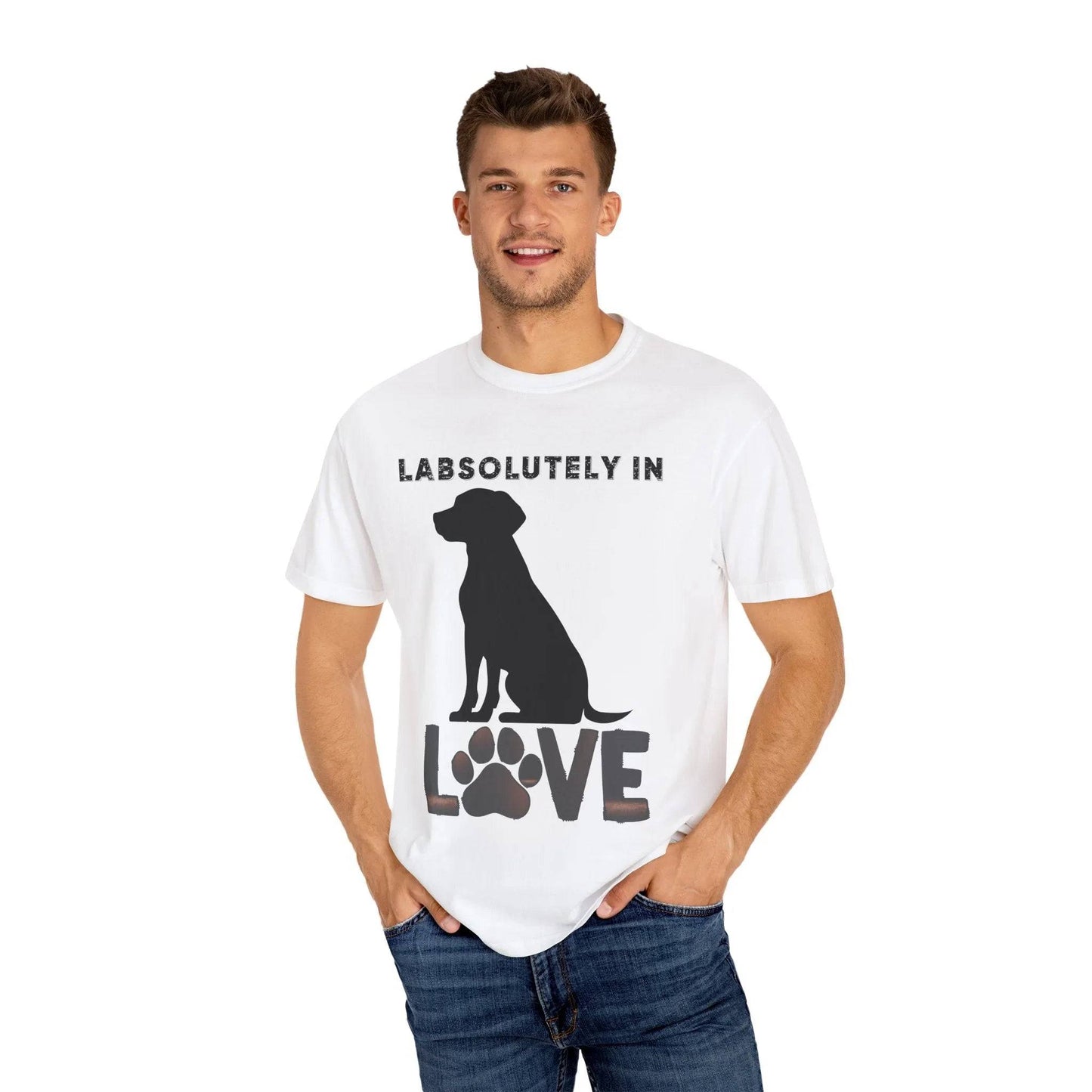 Dog Lover's T-shirt - Labs Absolutely in Love Tee, Unisex Casual Shirt for Dog Owners, Pet Appreciation Gift, Animal Lover Apparel, Perfect - Iron Phoenix GHG