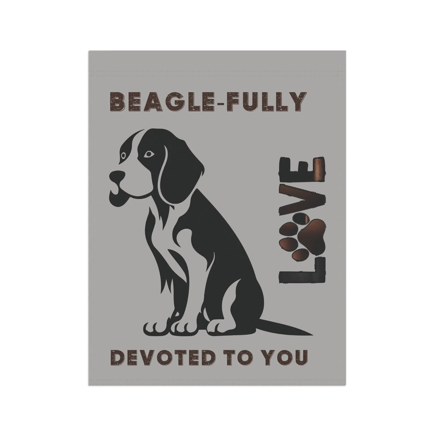 Beagle Garden Banner - Adorable Dog Design Outdoor Decor - Iron Phoenix GHG