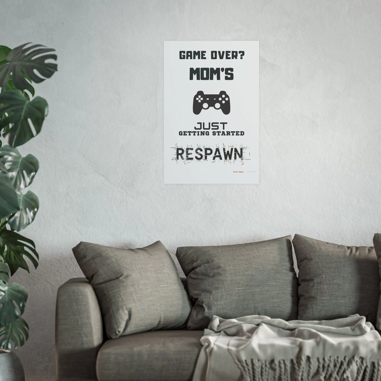 Gaming Mom Poster - Fun Wall Art for Gamers, Motivational Decor - Iron Phoenix GHG