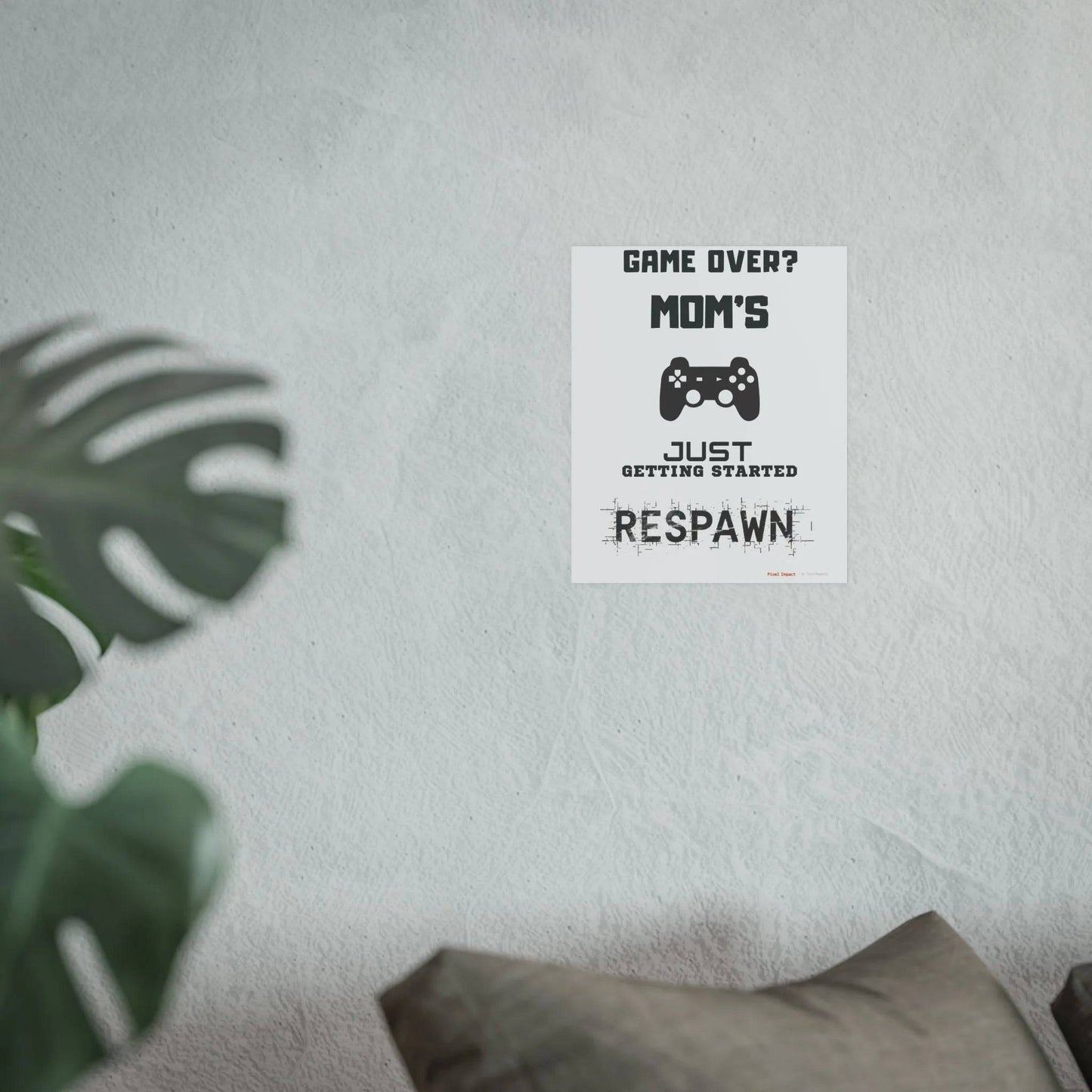 Gaming Mom Poster - Fun Wall Art for Gamers, Motivational Decor - Iron Phoenix GHG