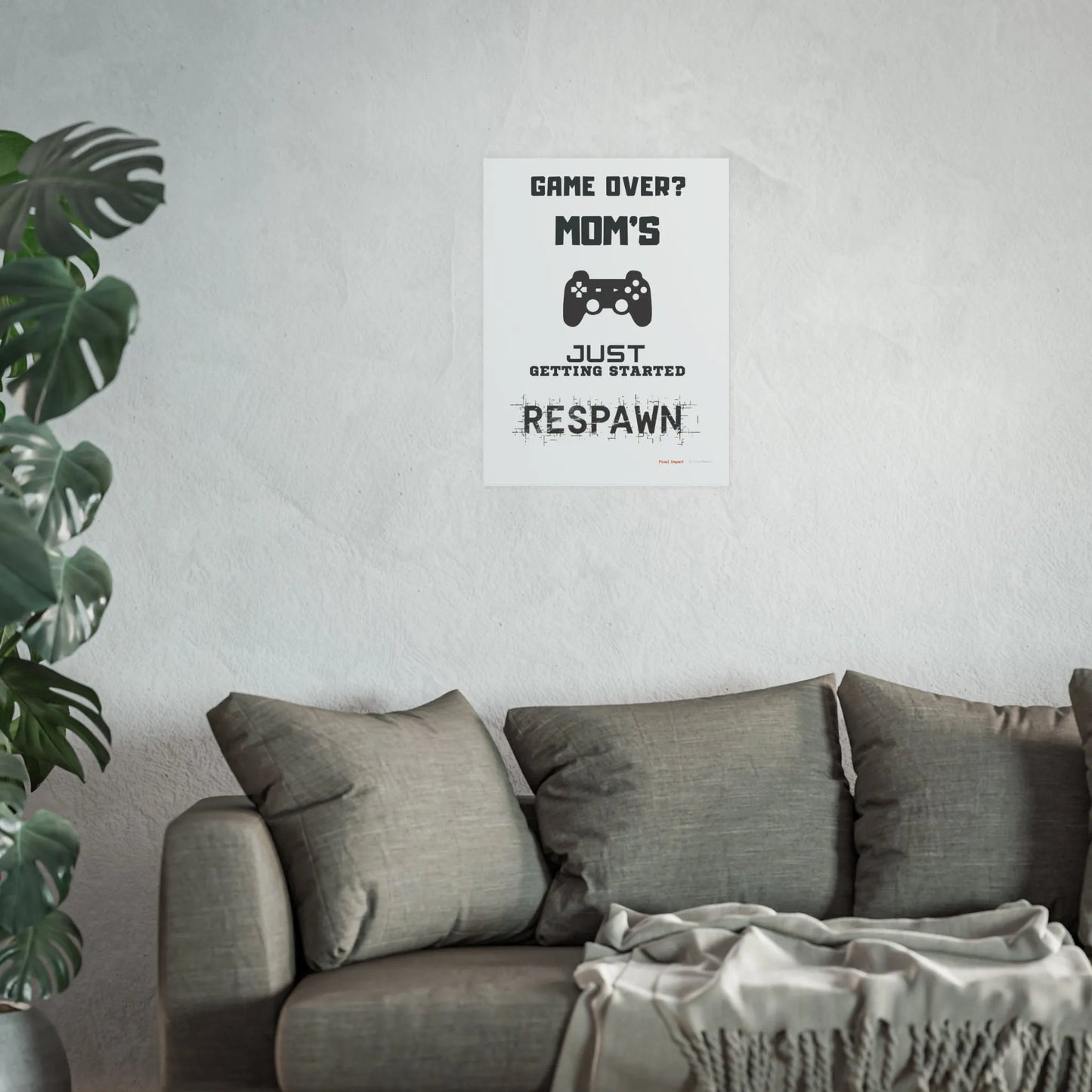 Gaming Mom Poster - Fun Wall Art for Gamers, Motivational Decor - Iron Phoenix GHG