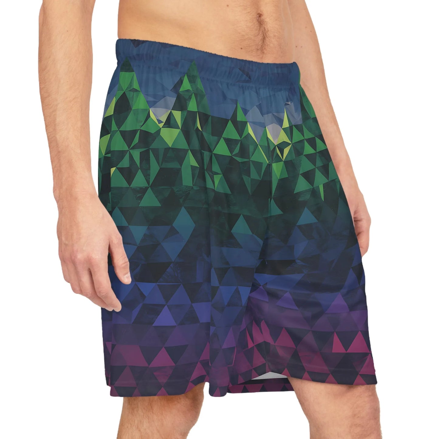 Geometric Basketball Shorts for Sports Enthusiasts, Athletic Wear, Active Lifestyle, Gym Gear, Summer Outfits, Gift for Basketball Lovers