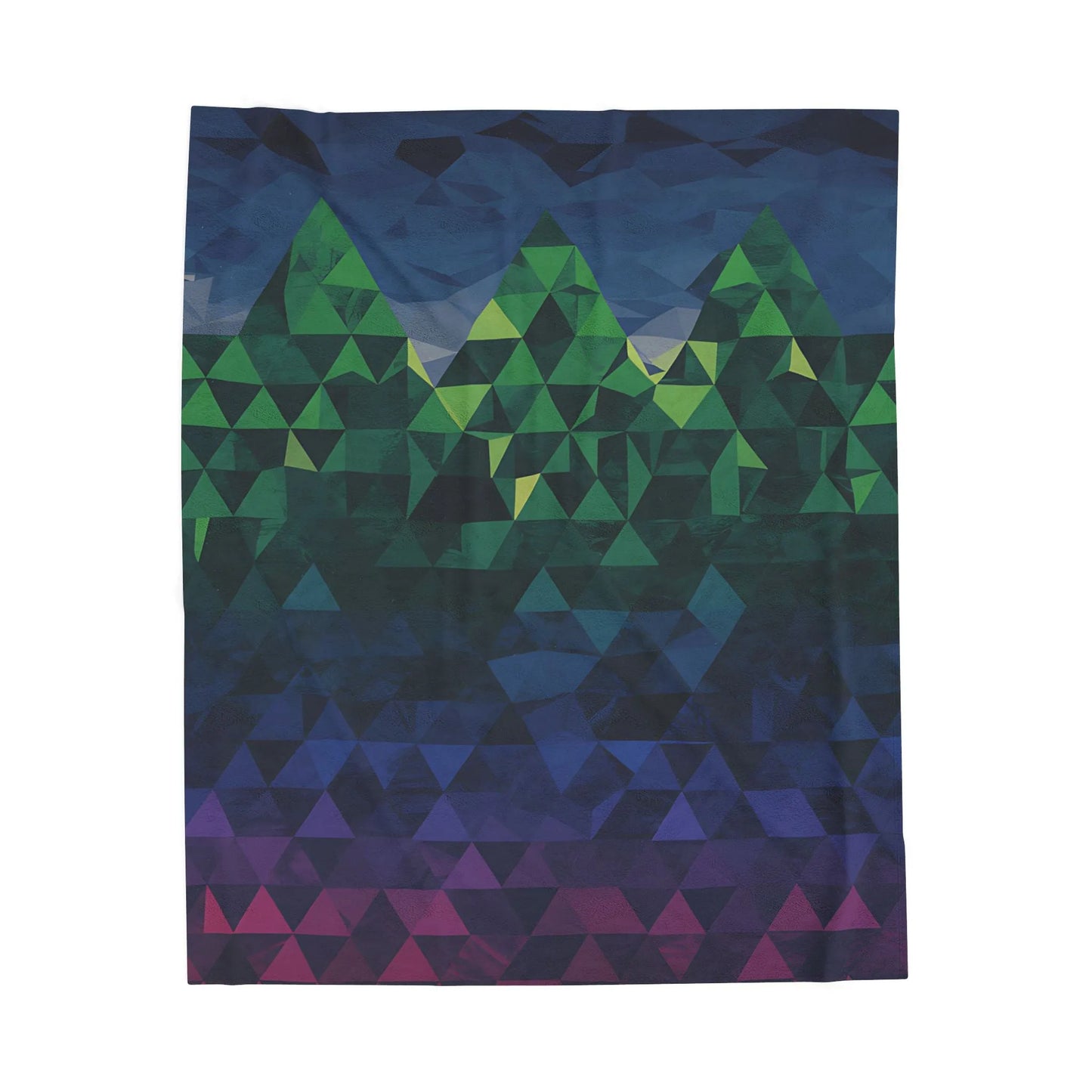 Mountain Vibes Velveteen Plush Blanket, Cozy Throw for Home Decor, Gift for Nature Lovers, Perfect for Camping and Picnics