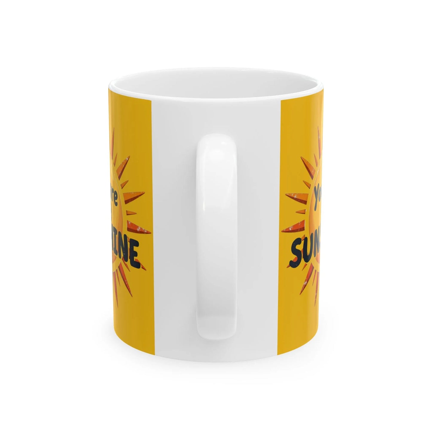 Personalized Sunshine Ceramic Mug - Brighten Every Morning, Gift for Coffee Lovers, Perfect for Birthdays, Home Office Decor, Custom Names