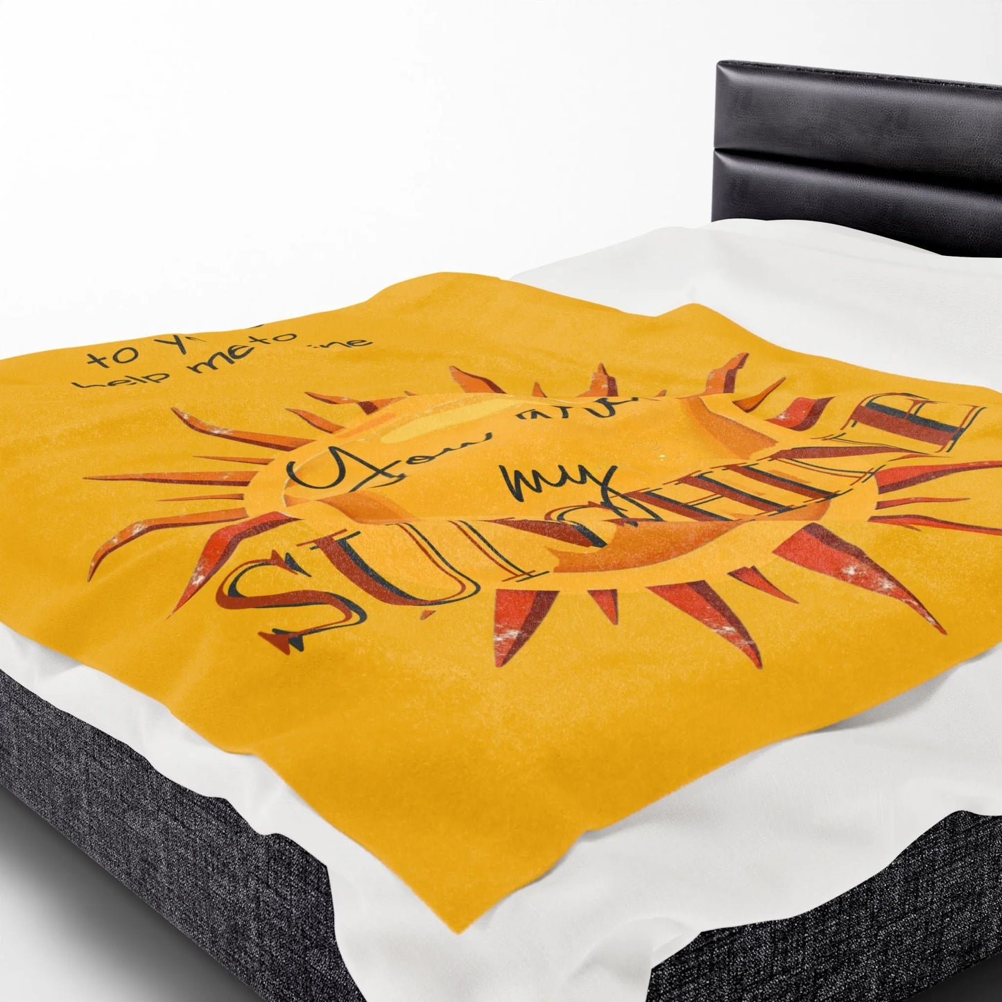 You Are My Sunshine Velveteen Plush Blanket 2025