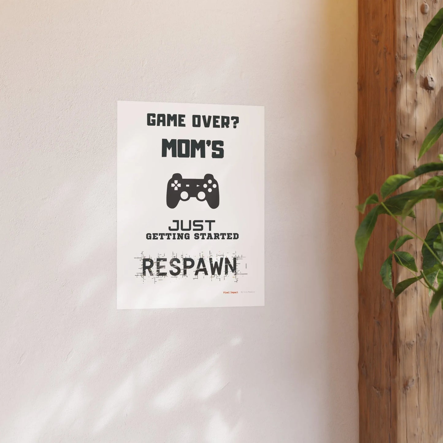 Gaming Mom Poster - Fun Wall Art for Gamers, Motivational Decor - Iron Phoenix GHG