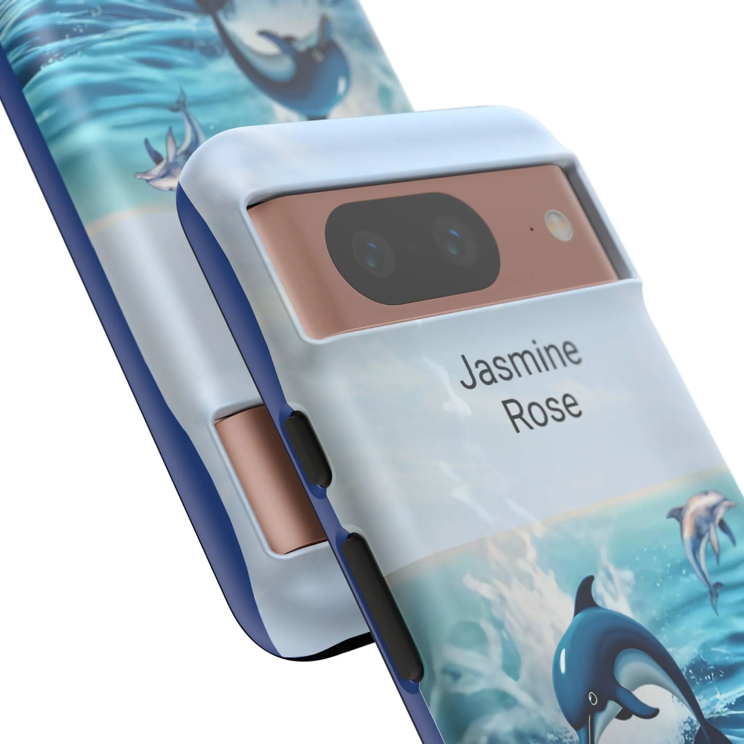 Personalized Phone Case with Dolphin Design, Ocean Vibes, Customizable Gift, Beach Lover Accessory, Ideal for Birthdays, Summer