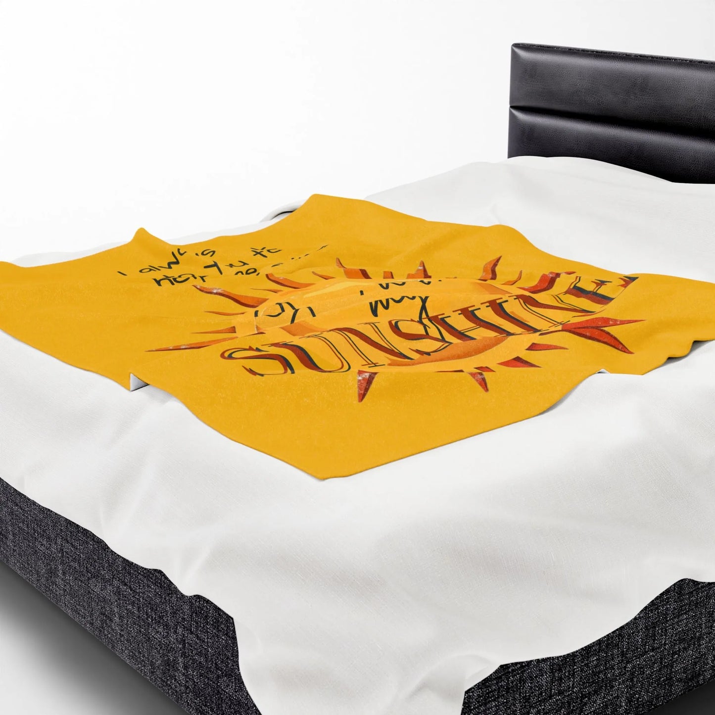 You Are My Sunshine Velveteen Plush Blanket 2025