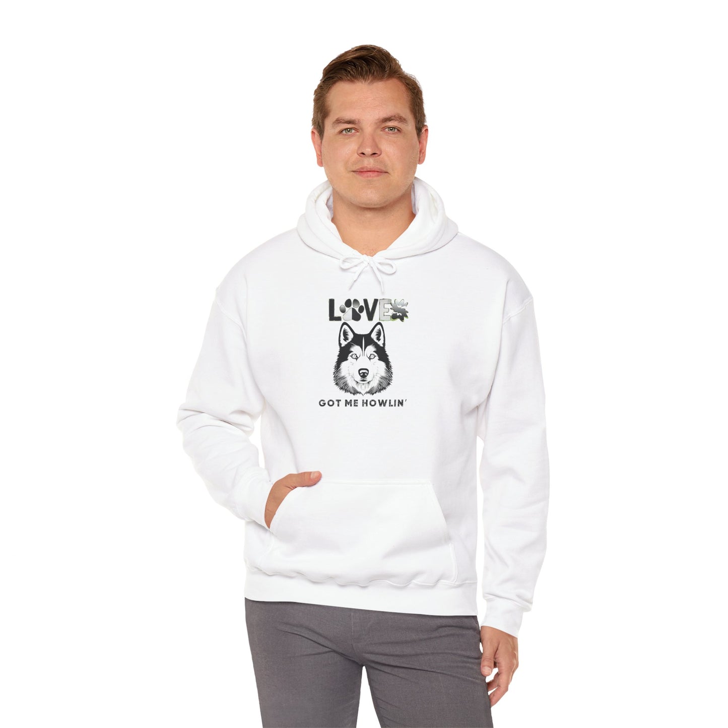 Love Got Me Howlin' Hoodie - Unisex Heavy Blend Sweatshirt