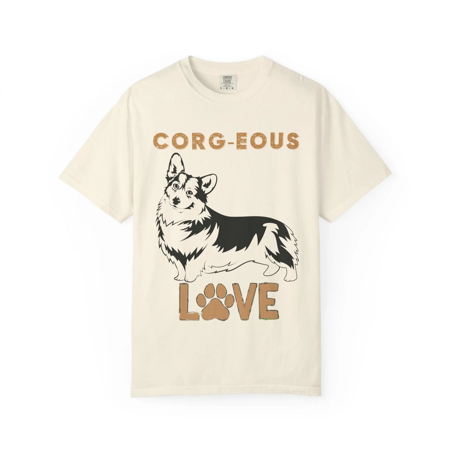 Corg-Eous Love T-Shirt, Cute Dog Lover Gift, Pet Owner Apparel, Animal Lover Tee, Perfect for Birthdays, Everyday Wear