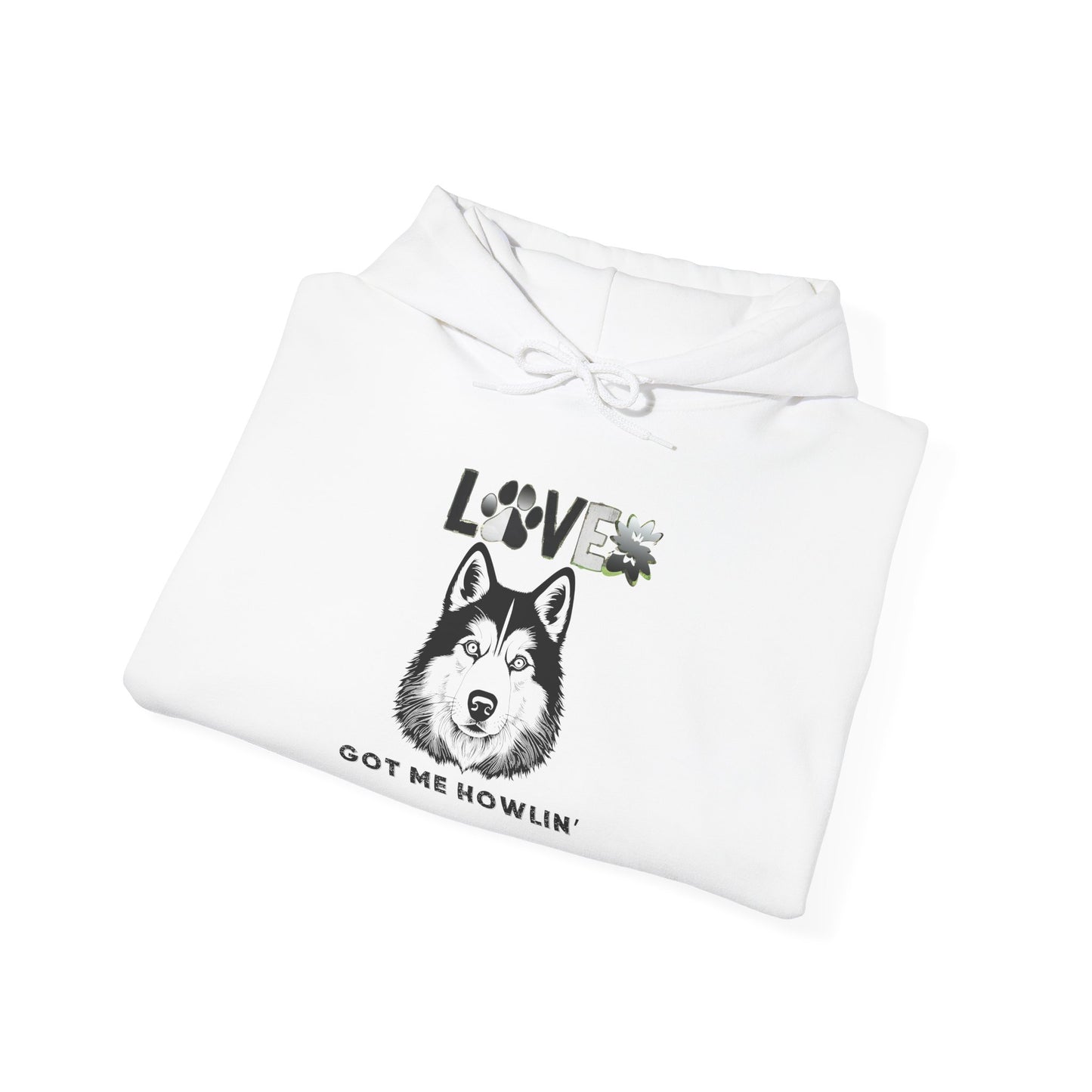 Love Got Me Howlin' Hoodie - Unisex Heavy Blend Sweatshirt