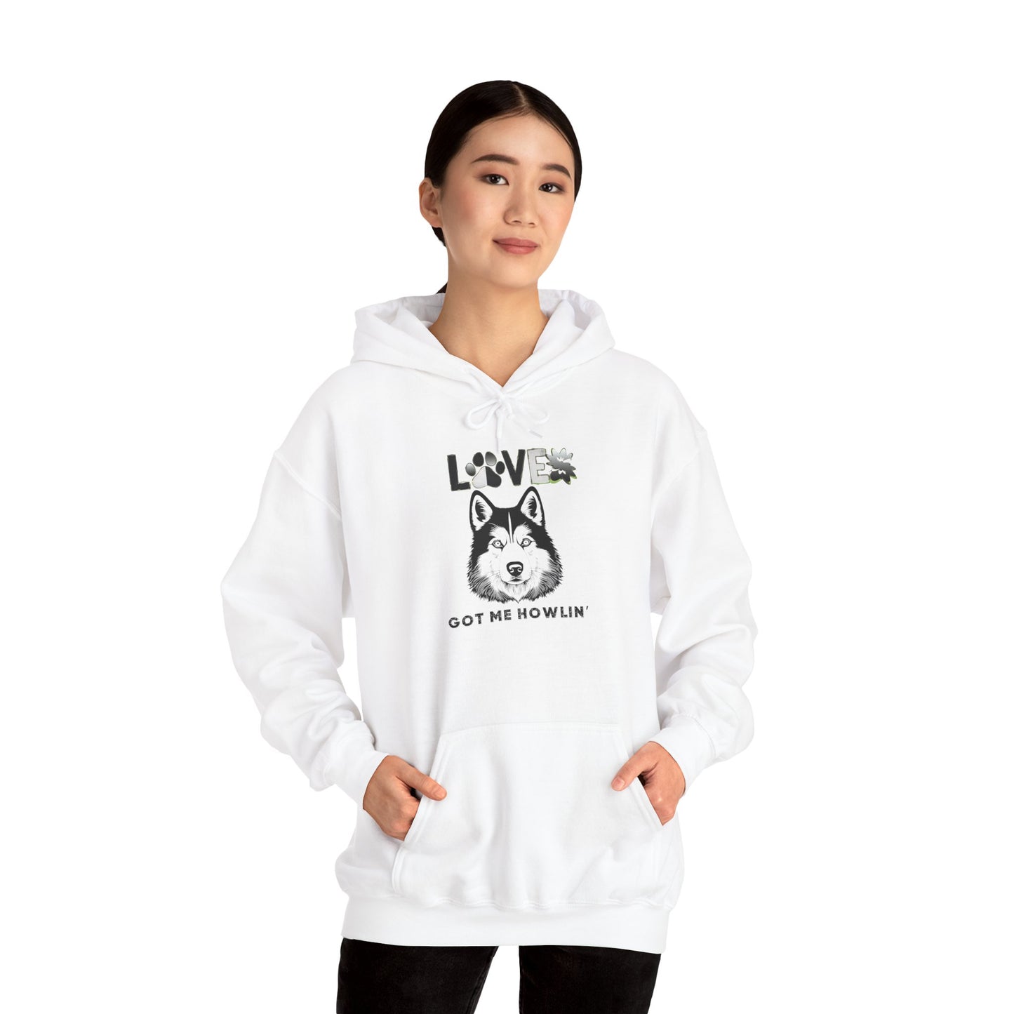 Love Got Me Howlin' Hoodie - Unisex Heavy Blend Sweatshirt