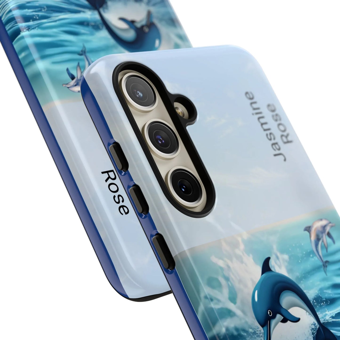 Personalized Phone Case with Dolphin Design, Ocean Vibes, Customizable Gift, Beach Lover Accessory, Ideal for Birthdays, Summer
