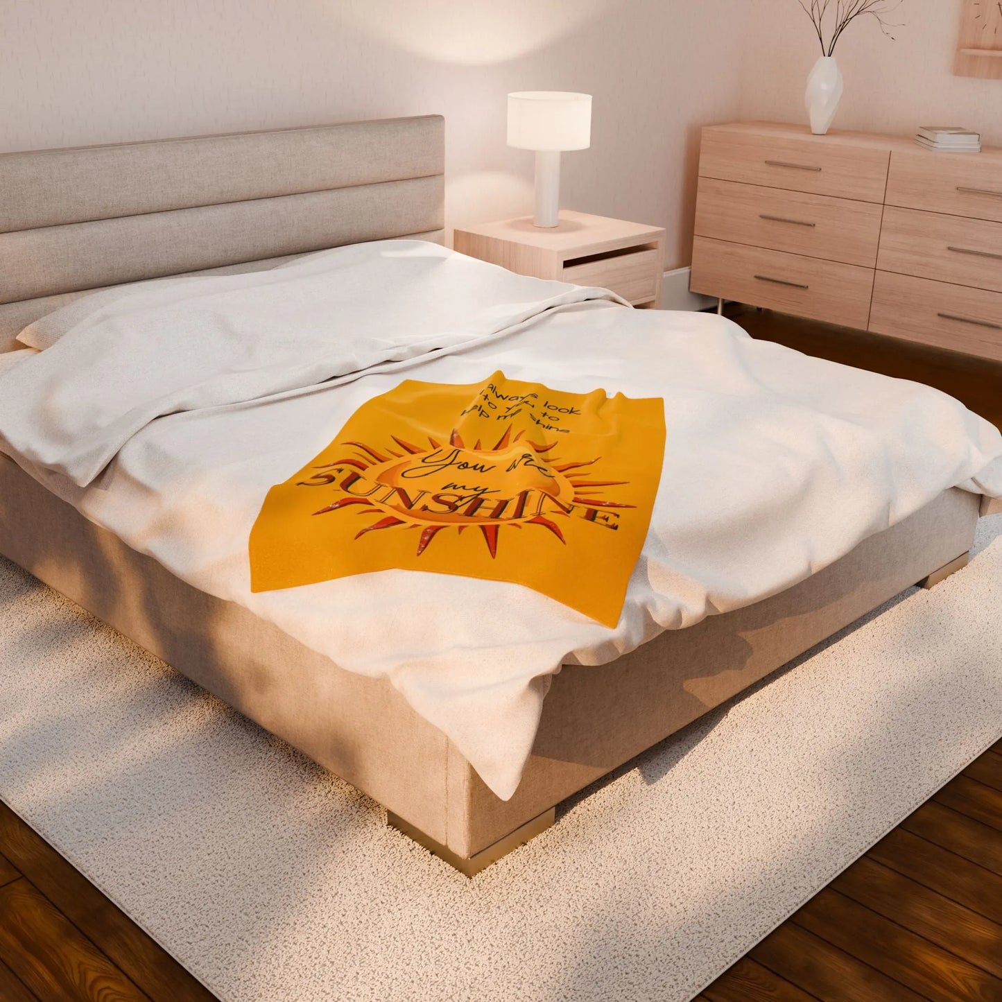 You Are My Sunshine Velveteen Plush Blanket 2025