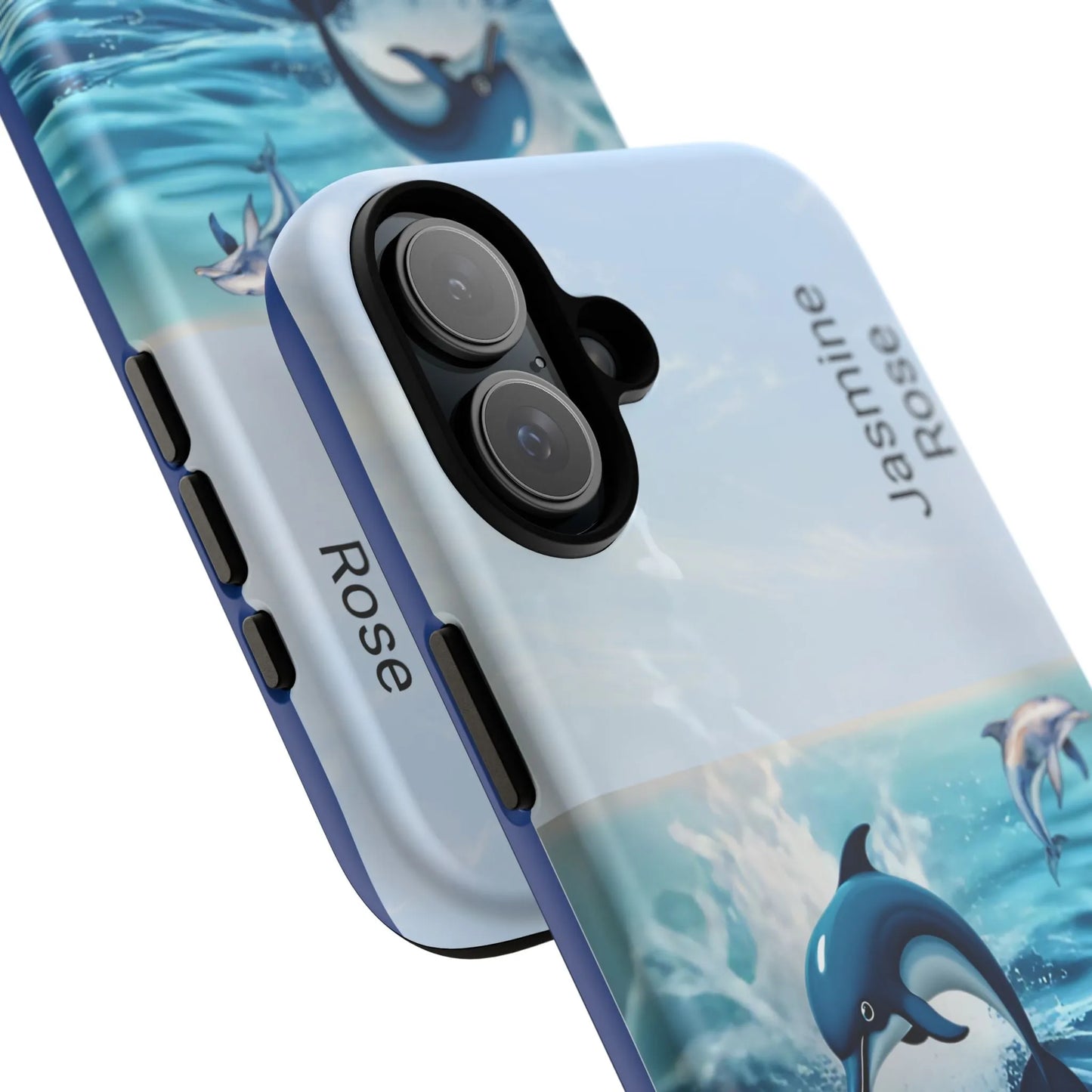 Personalized Phone Case with Dolphin Design, Ocean Vibes, Customizable Gift, Beach Lover Accessory, Ideal for Birthdays, Summer