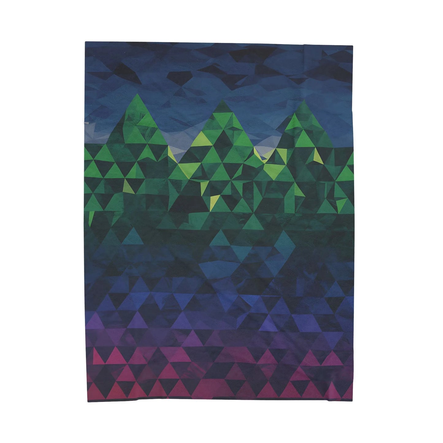 Mountain Vibes Velveteen Plush Blanket, Cozy Throw for Home Decor, Gift for Nature Lovers, Perfect for Camping and Picnics