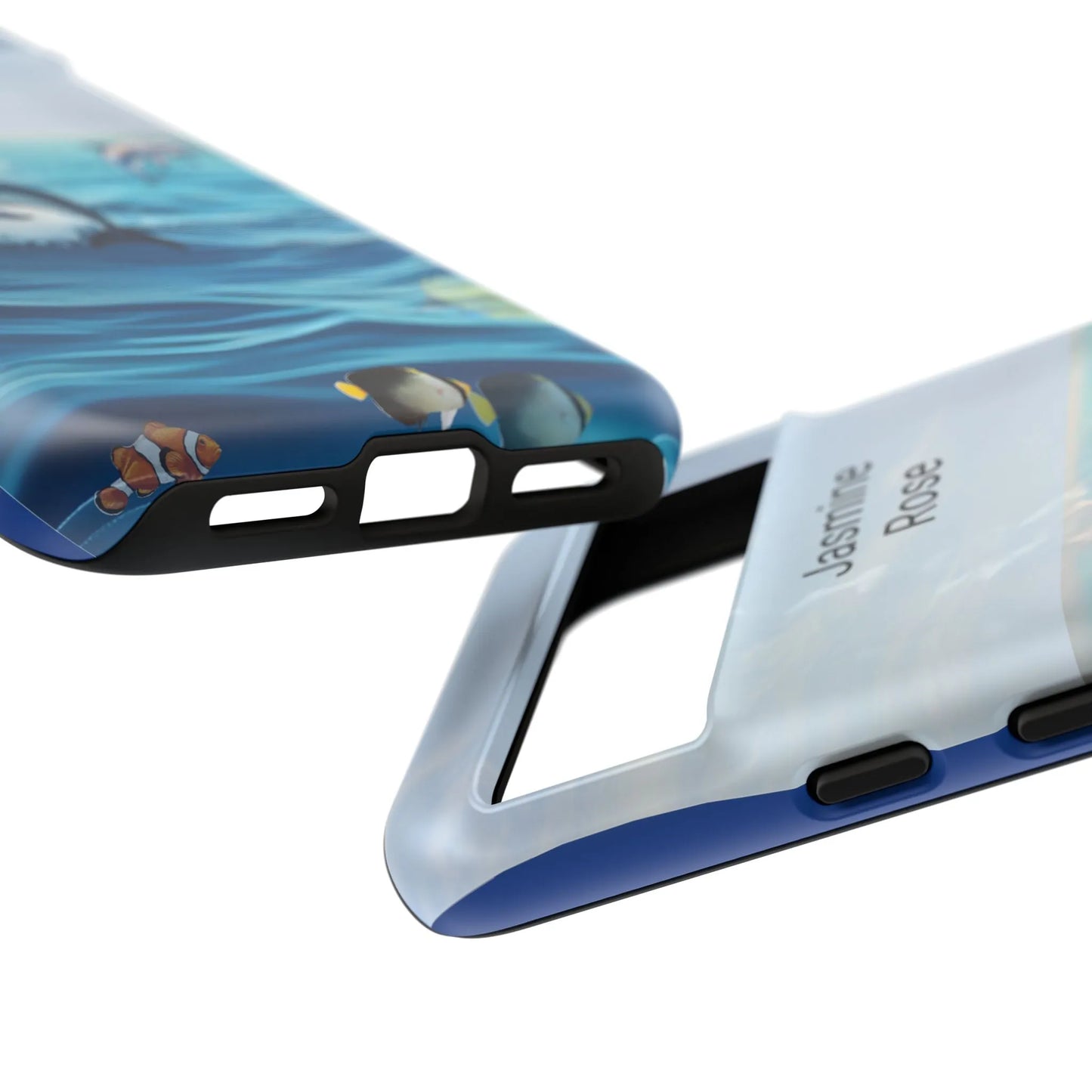 Personalized Phone Case with Dolphin Design, Ocean Vibes, Customizable Gift, Beach Lover Accessory, Ideal for Birthdays, Summer
