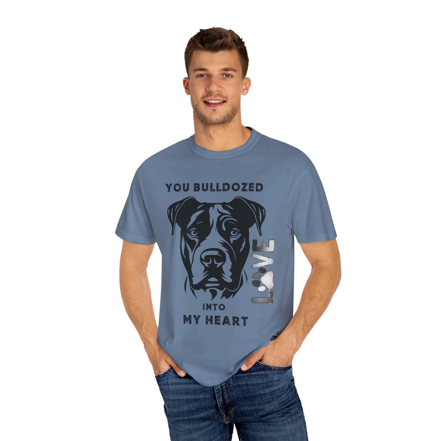 Love Bulldog Unisex T-Shirt, Perfect for Dog Lovers, Pet Owners, Animal Rescue, Gifts for Her, Birthdays, Everyday Wear