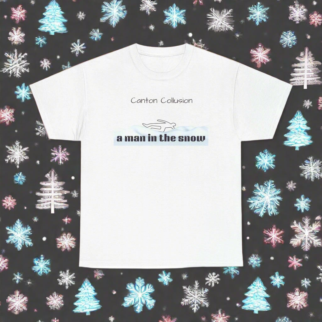 Man in the Snow true crime fans T-Shirt 2025