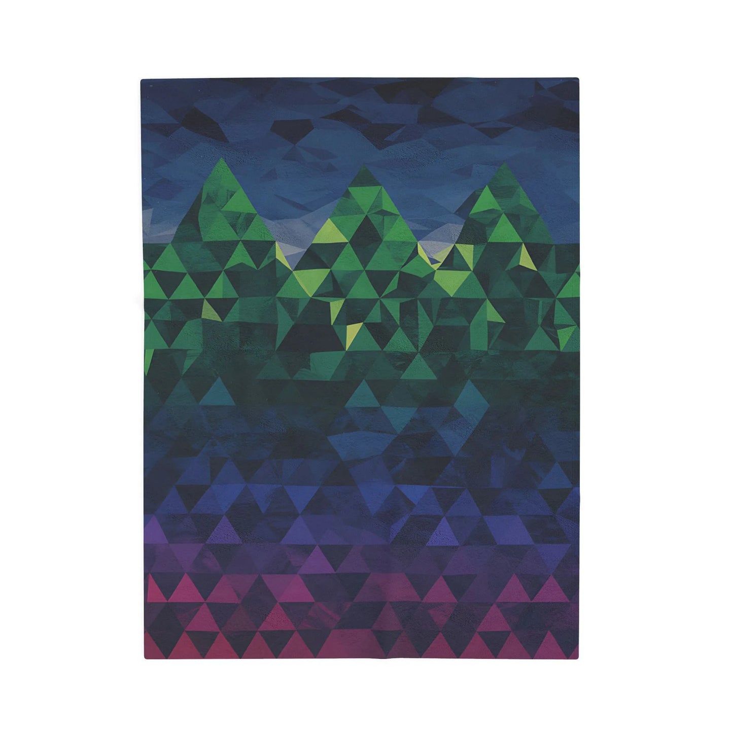Mountain Vibes Velveteen Plush Blanket, Cozy Throw for Home Decor, Gift for Nature Lovers, Perfect for Camping and Picnics