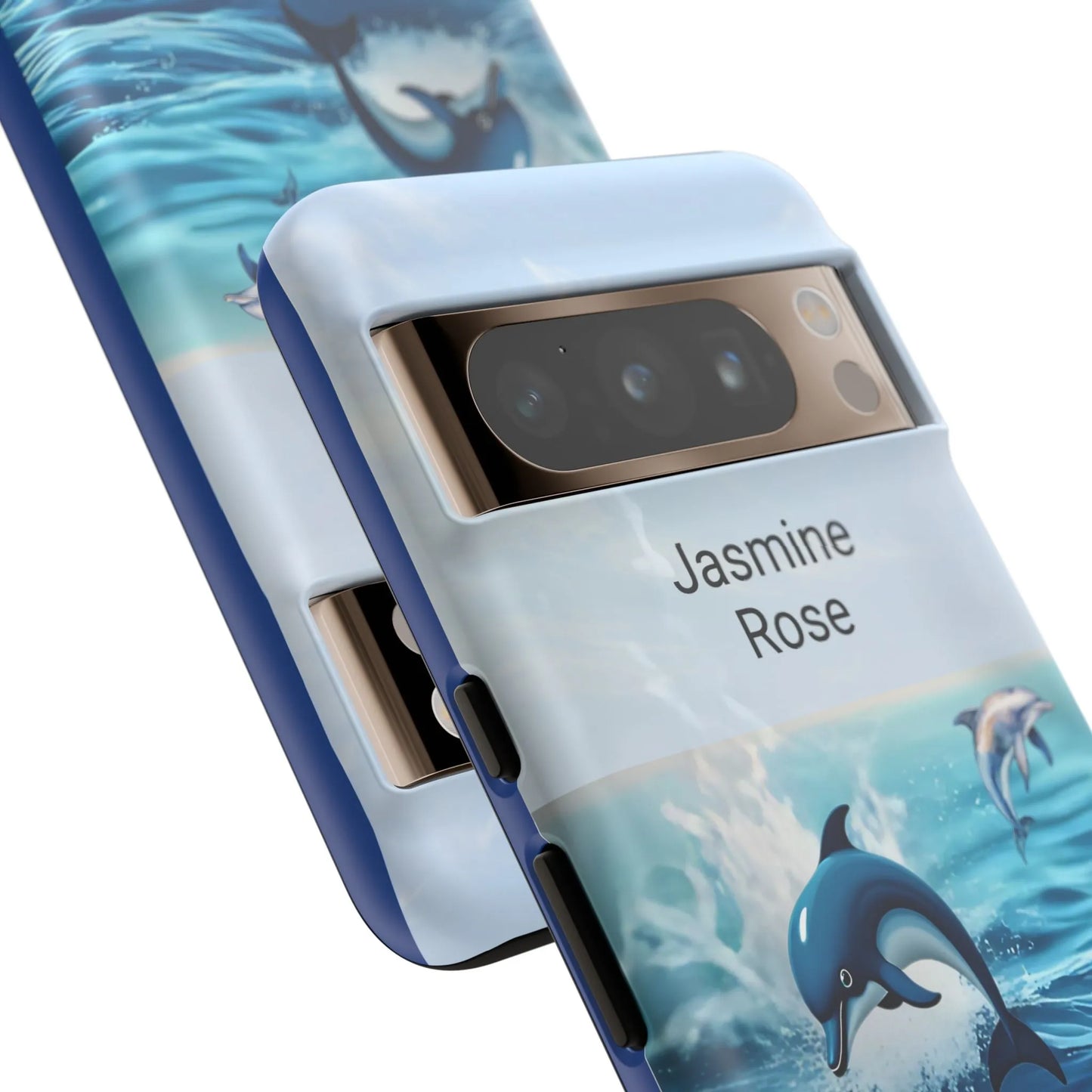 Personalized Phone Case with Dolphin Design, Ocean Vibes, Customizable Gift, Beach Lover Accessory, Ideal for Birthdays, Summer