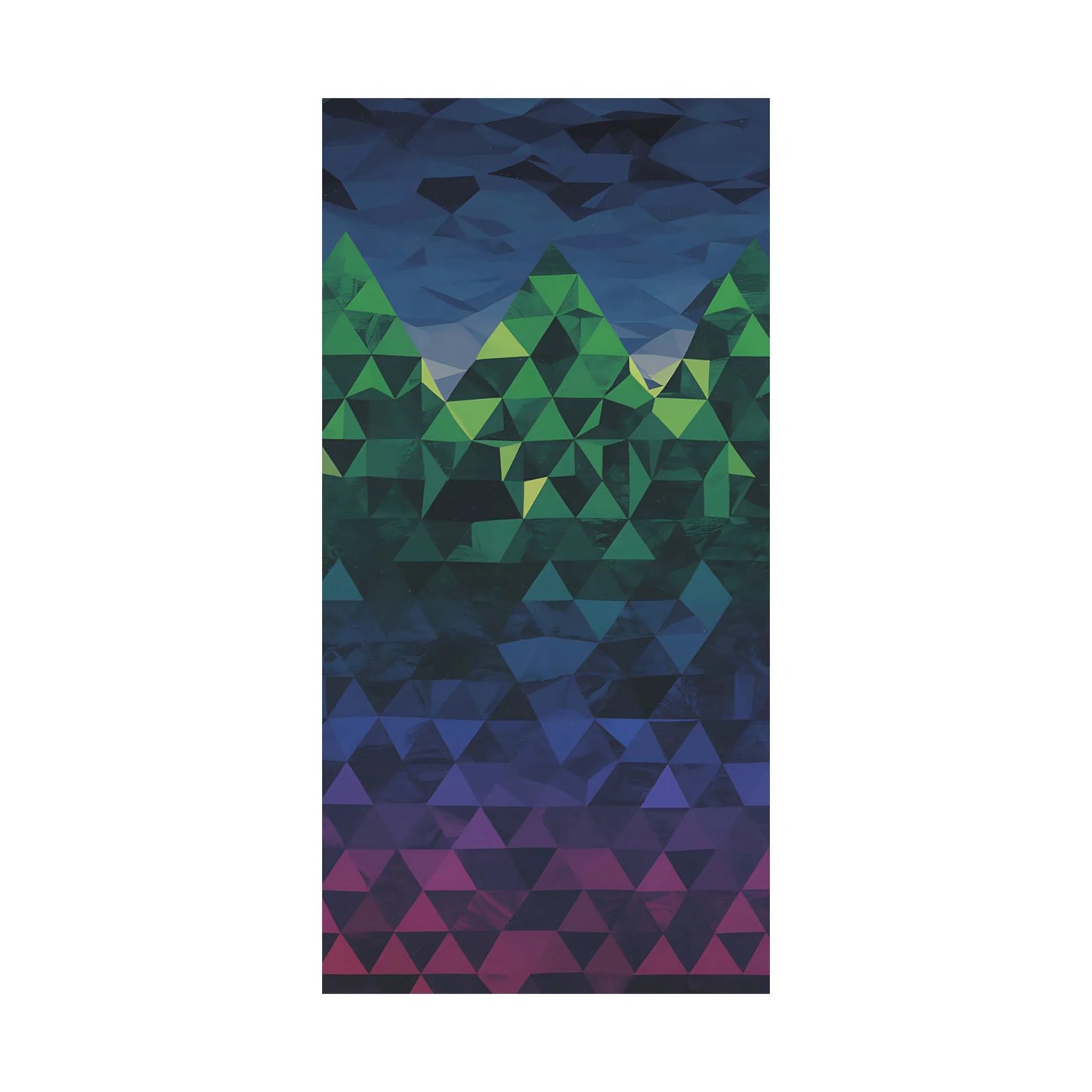 Abstract Mountain Matte Vertical Poster 2025 - Iron Phoenix GHG