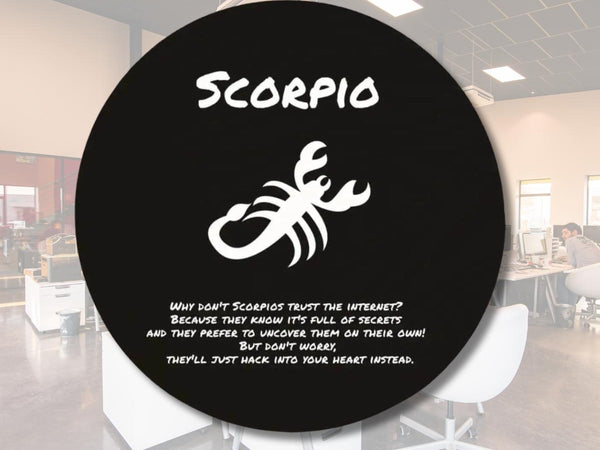Scorpio Zodiac Wood Sign | Funny Astrology Home Decor Gift - Iron Phoenix GHG
