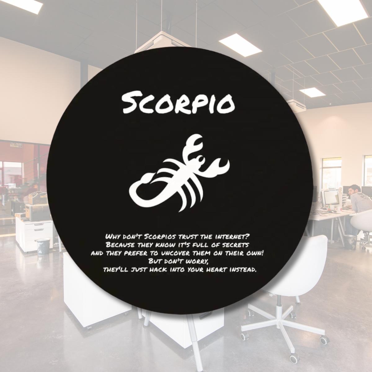 Scorpio Zodiac Wood Sign | Funny Astrology Home Decor Gift - Iron Phoenix GHG