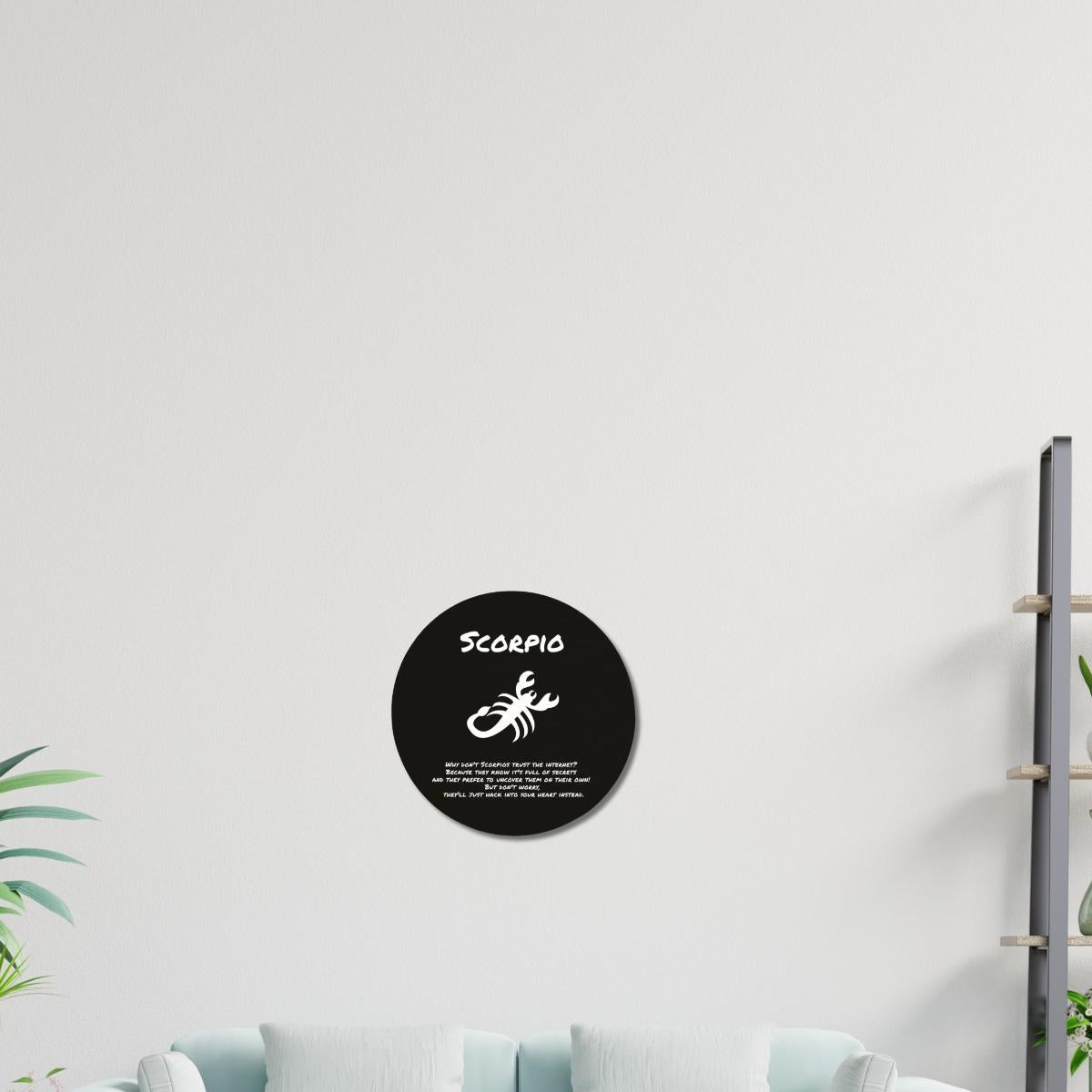 Scorpio Zodiac Wood Sign | Funny Astrology Home Decor Gift - Iron Phoenix GHG