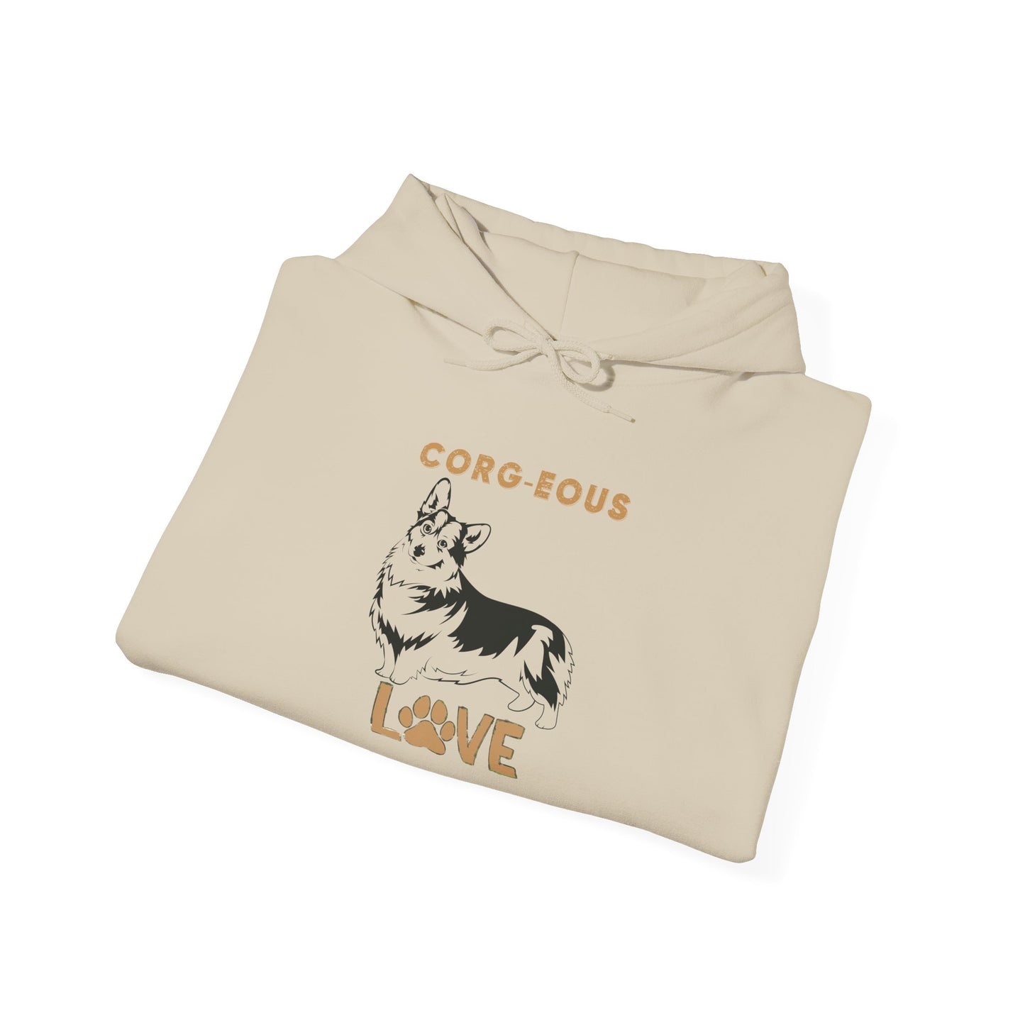 Corgi Love Hoodie, Cozy Sweatshirt, Dog Lover Gift, Pet Appreciation, Cute Animal Apparel, Perfect for Birthdays & Celebrations
