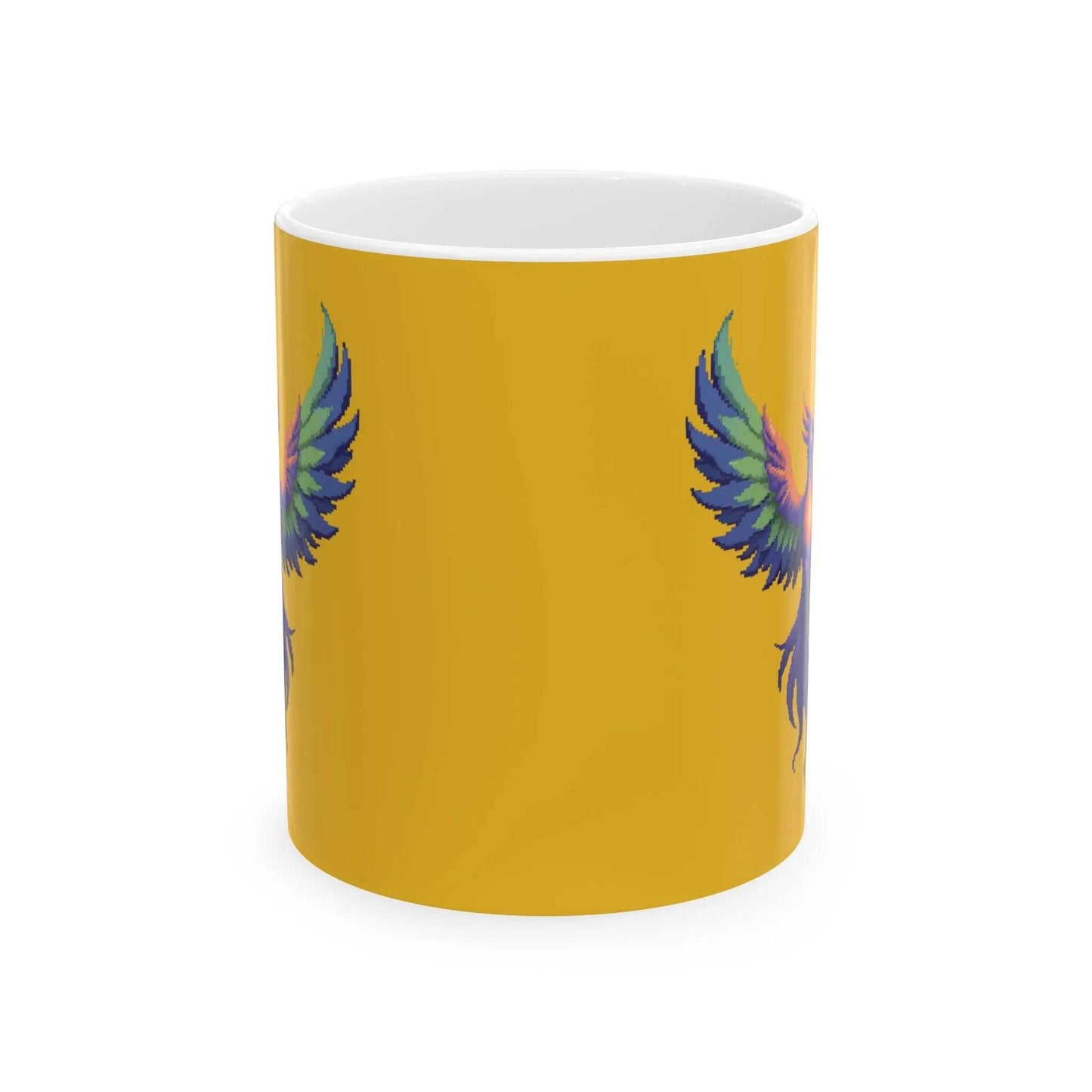 Pixel Art Phoenix Mug (11oz & 15oz)| Iron Phoenix GHG - Iron Phoenix GHG