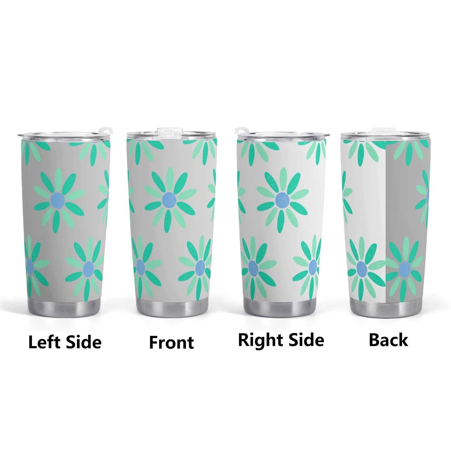"Daisy" Floral Travel Mug (20oz) | Iron Phoenix GHG - Iron Phoenix GHG