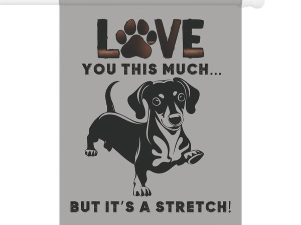 Dachshund Garden Banner - Adorable Dog Design Outdoor Decor - Iron Phoenix GHG