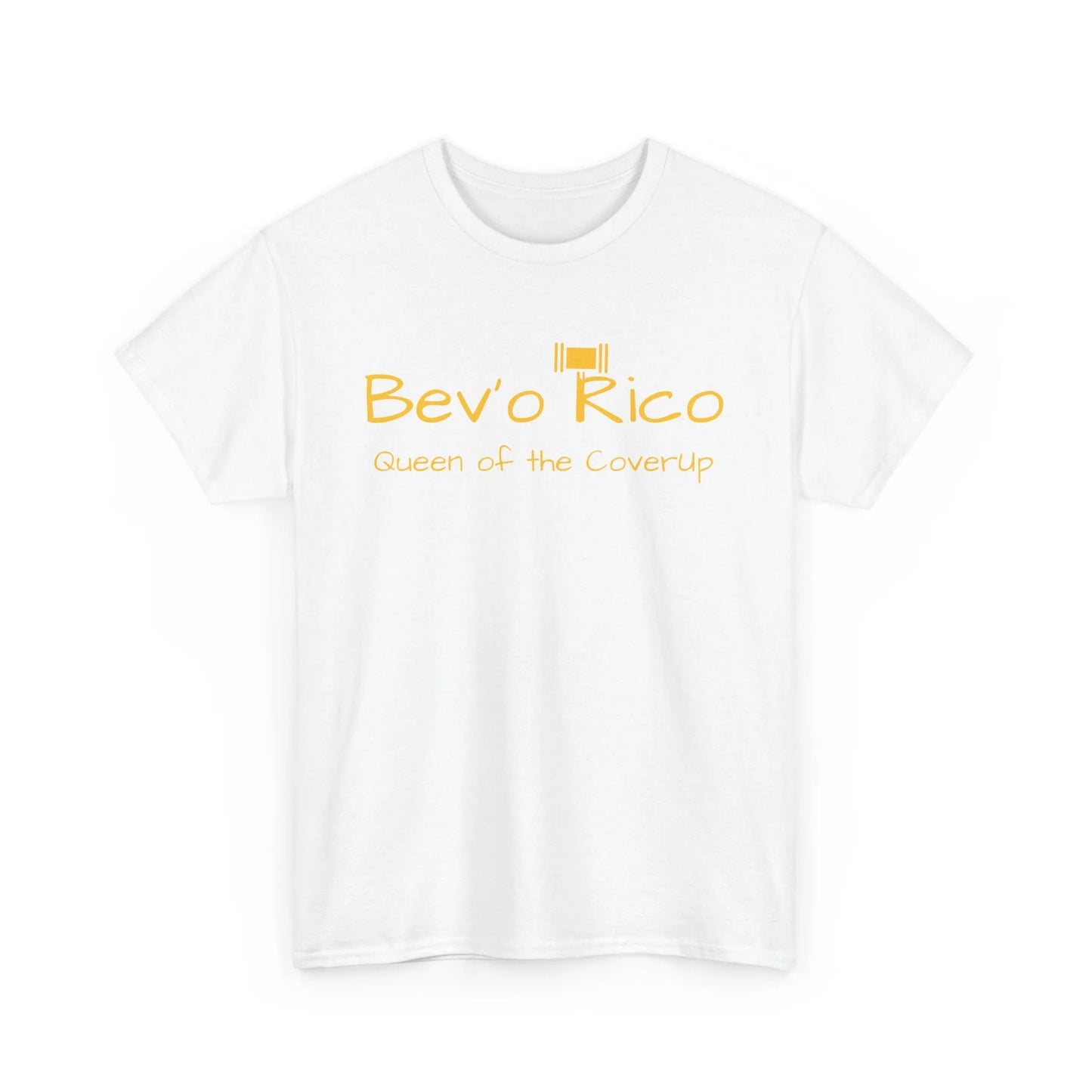 Bev'o Rico Heavy Cotton Tee - Queen of the Coverup, Casual T-Shirt, Gift for Her, Beachwear, Canton Collusion, Trendy Top