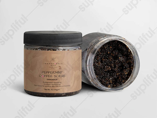 Peppermint Coffee Scrub | Organic Exfoliating | Anti-Aging - Iron Phoenix GHG