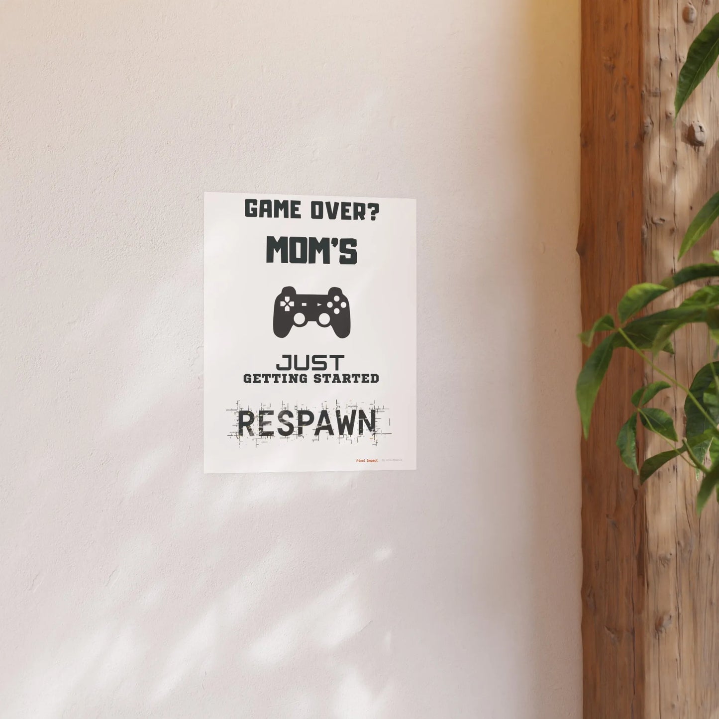Gaming Mom Poster - Fun Wall Art for Gamers, Motivational Decor - Iron Phoenix GHG