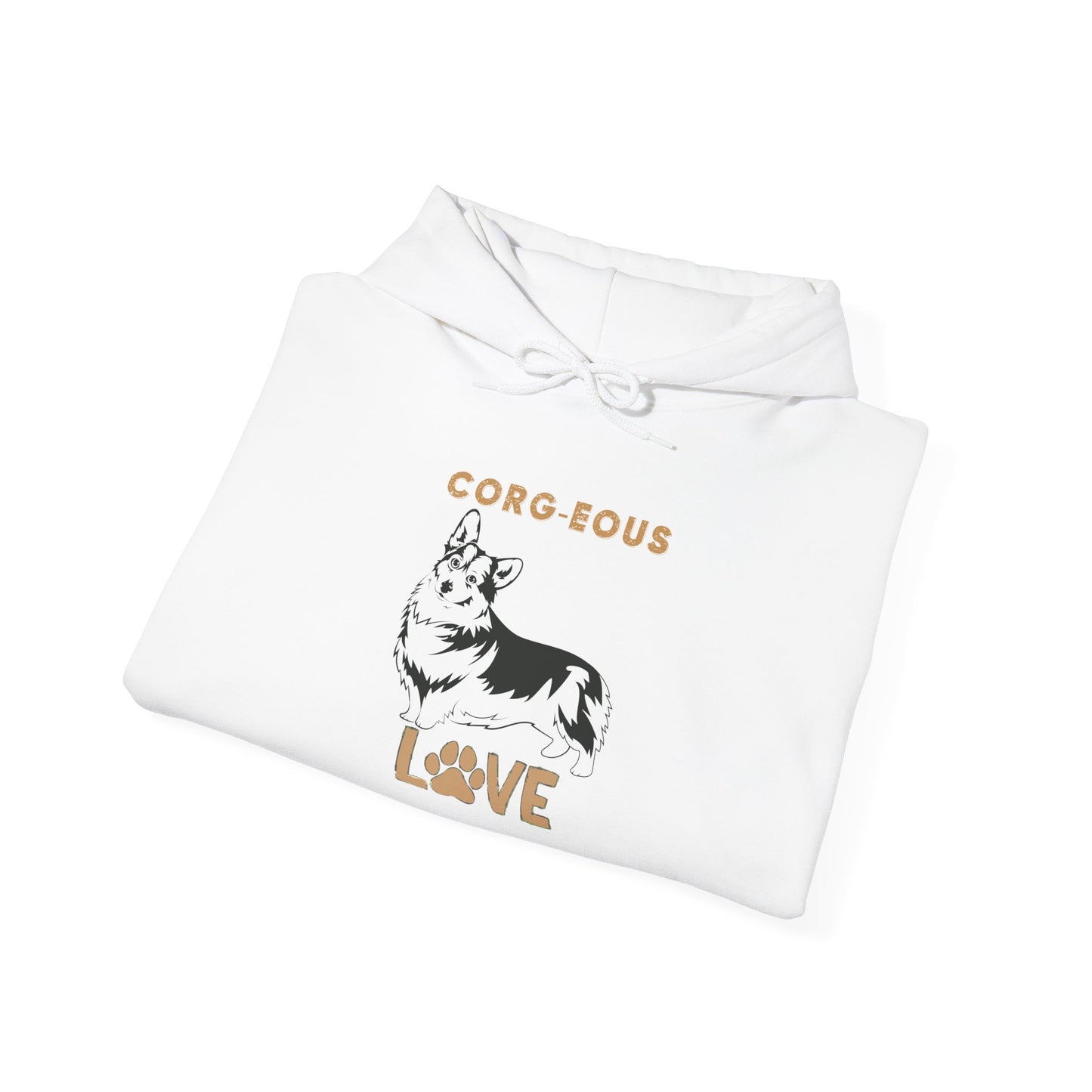 Corgi Love Hoodie, Cozy Sweatshirt, Dog Lover Gift, Pet Appreciation, Cute Animal Apparel, Perfect for Birthdays & Celebrations