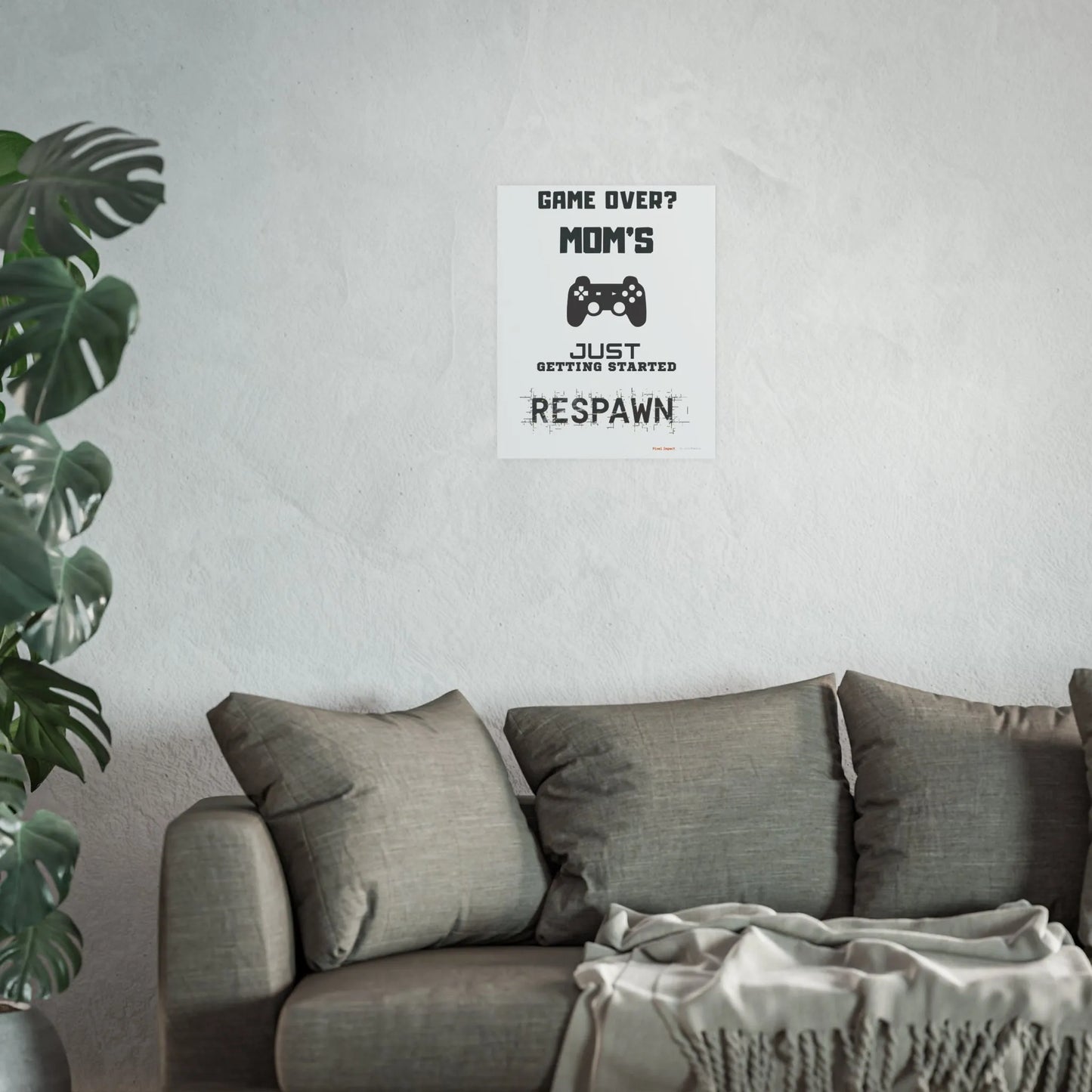 Gaming Mom Poster - Fun Wall Art for Gamers, Motivational Decor - Iron Phoenix GHG