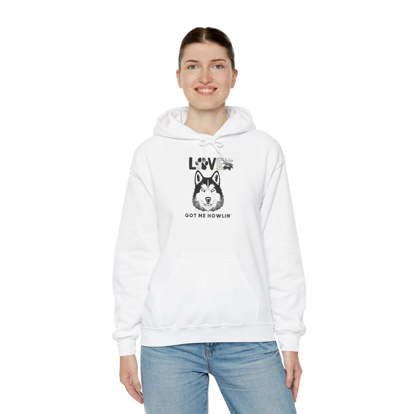 Love Got Me Howlin' Hoodie - Unisex Heavy Blend Sweatshirt