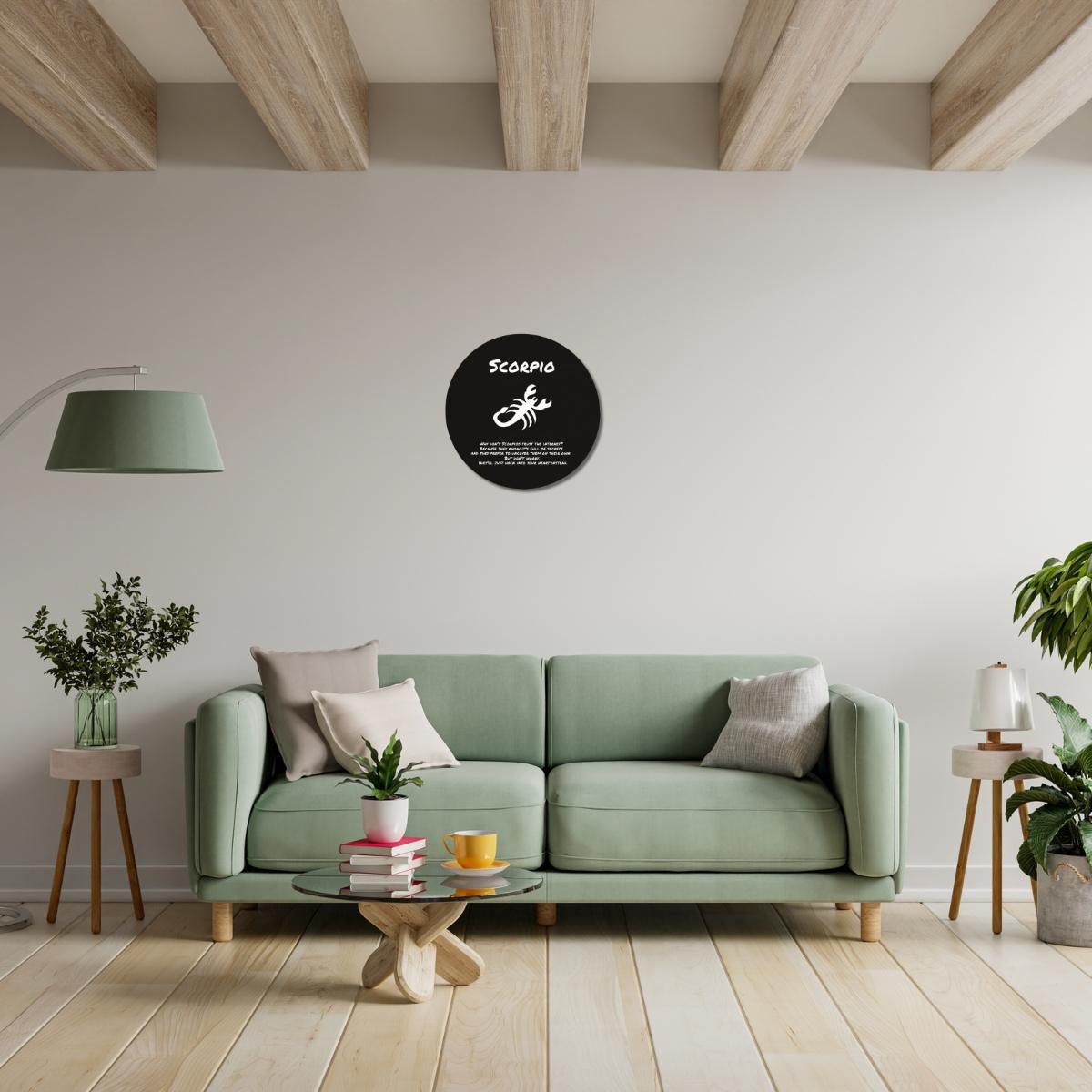 Scorpio Zodiac Wood Sign | Funny Astrology Home Decor Gift - Iron Phoenix GHG