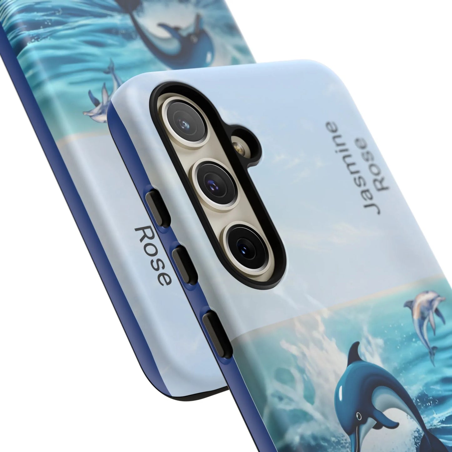 Personalized Phone Case with Dolphin Design, Ocean Vibes, Customizable Gift, Beach Lover Accessory, Ideal for Birthdays, Summer