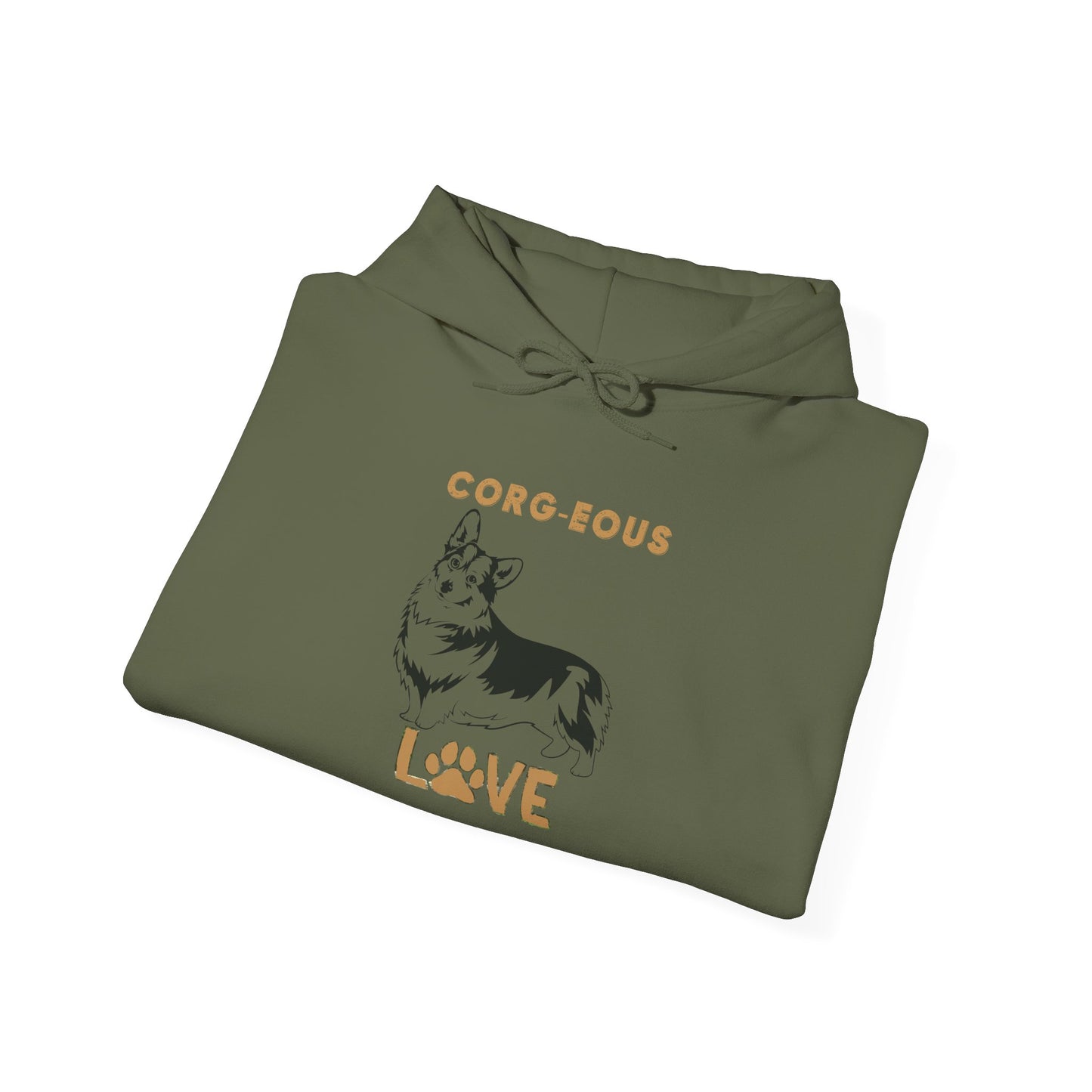 Corgi Love Hoodie, Cozy Sweatshirt, Dog Lover Gift, Pet Appreciation, Cute Animal Apparel, Perfect for Birthdays & Celebrations