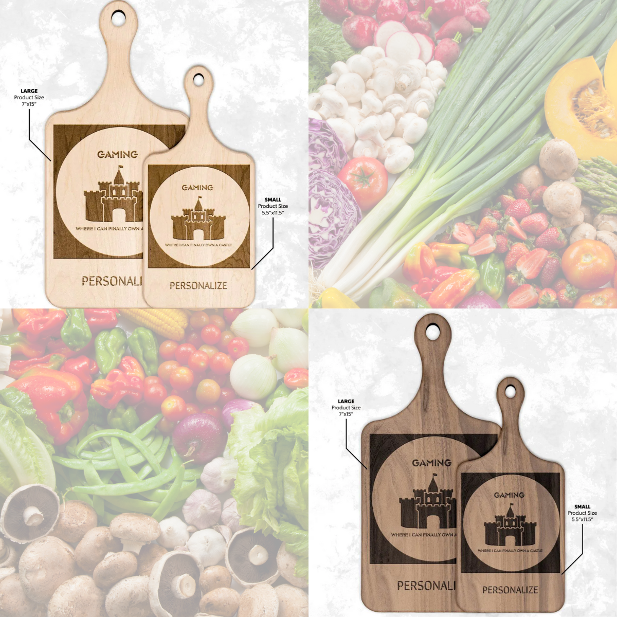 "Own a Castle" Funny Gamer Cutting Board| Iron Phoenix GHG - Iron Phoenix GHG