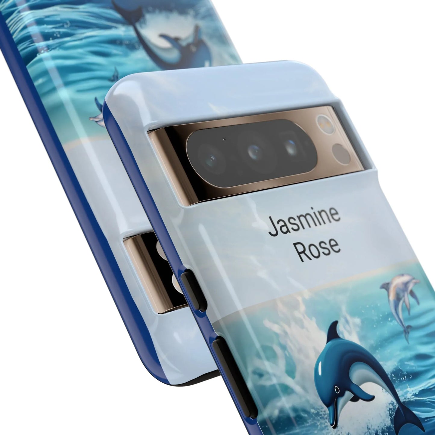 Personalized Phone Case with Dolphin Design, Ocean Vibes, Customizable Gift, Beach Lover Accessory, Ideal for Birthdays, Summer