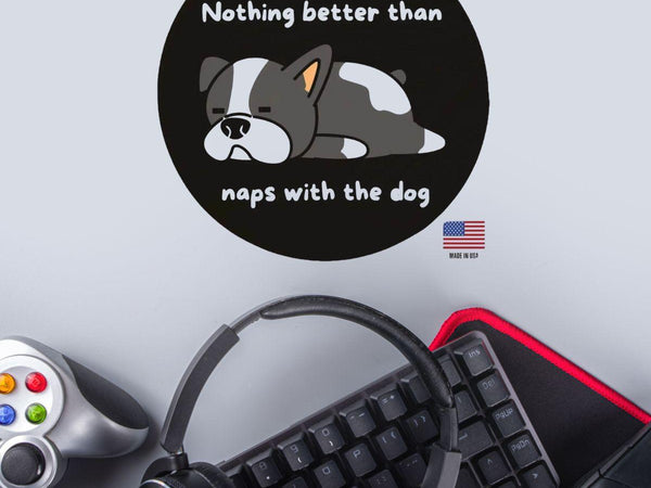Dog Lover Wood Sign | Funny Naps with the Dog Home Decor - Iron Phoenix GHG